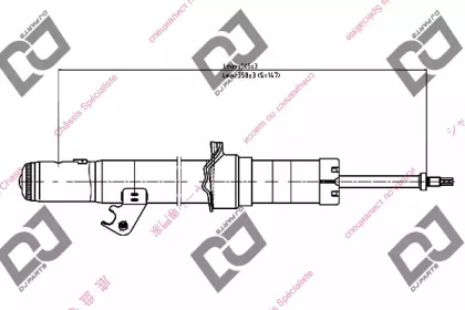 Амортизатор DJ PARTS DS1196GT